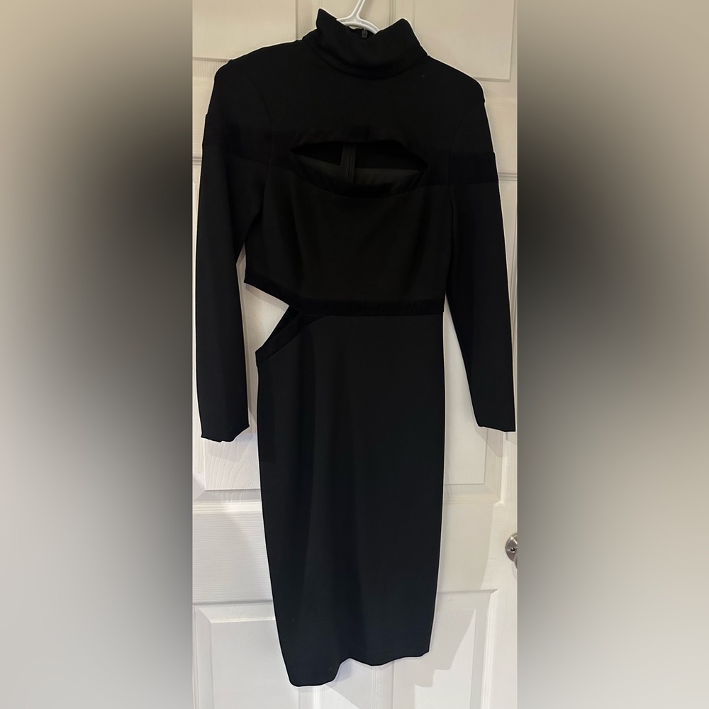 Beautiful, rare, Debbie Shuchat fitted black dress